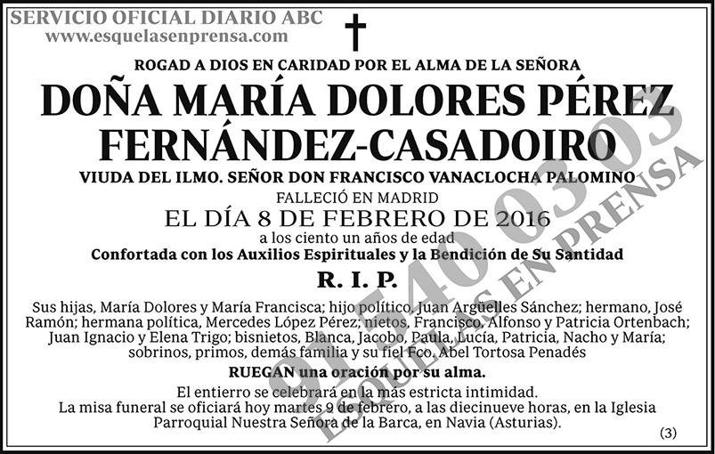 María Dolores Pérez Fernández-Casadorio
